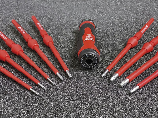 Haupa Drehmomentschraubendreher 2K-VDE-Torque Set TX+HEX 1-6 Nm oder 0,5 - 3,5 Nm, 102706-1
