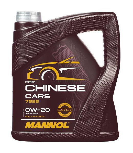 MANNOL Leichtlauf-Motorenöl 7928 für chinesische Autos 0W-20, MN7928-4