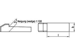 Nasenkeile DIN 6887 C45K 12 x 8 x 40 VE=S (25 Stück)