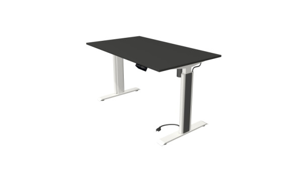 Kerkmann Steh-/Sitztisch Move 1 advance 140 x 80 cm Gestell weiß, Tischplatte anthrazit, 10290613