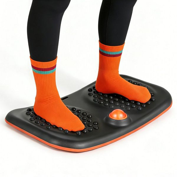 VEVOR Balance Board 60 cm, bis 200 kg, mit Massagenoppen, für Core-Workouts & Stehpultübungen, Schwarz, HXBSL24INCHYP1QZO001V0