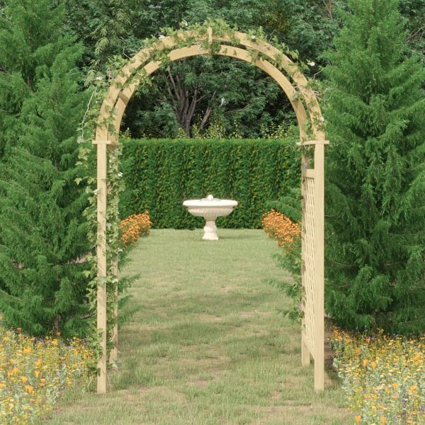 vidaXL Rosenbogen mit Rankgitter 141x97x243 cm Massivholz Kiefer, 318420