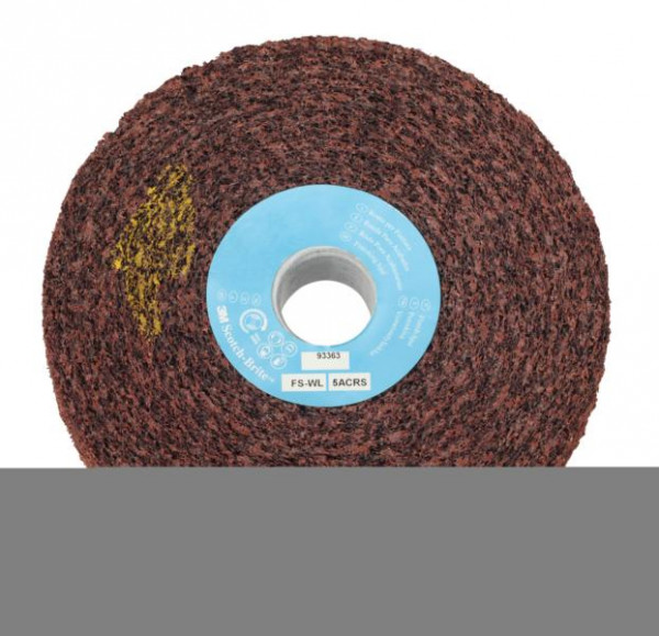 3M Scotch-Brite Kompaktscheibe FS-WL, 152,4 mm, 25,4 mm, 25,4 mm, Härte 6, S, fein, VE: 3 Scheiben, 7000028494