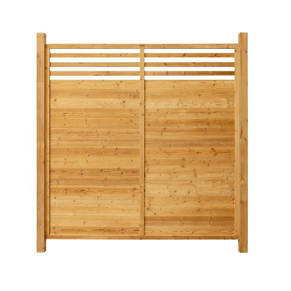 HOME DELUXE Holz Sichtschutzzaun SOMA - 4x Element + 5x Pfosten, 50048