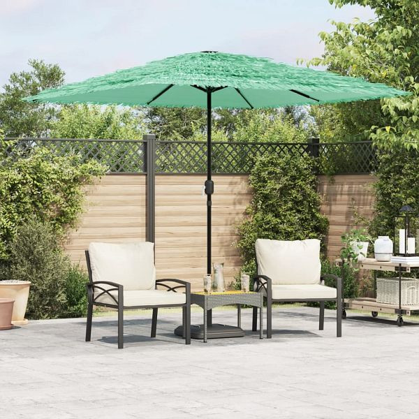 vidaXL Sonnenschirm mit Stahlmast Grün 248x248x248 cm, 4005091