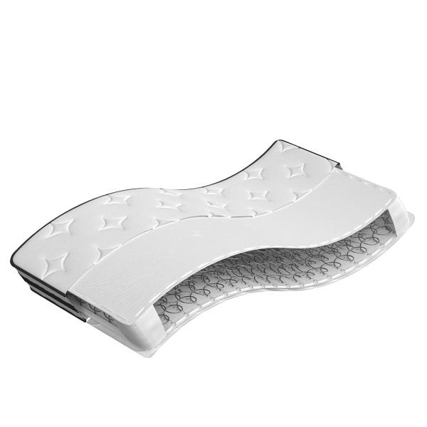 vidaXL Matratze Bonnell-Federkern Mittel 100x200 cm, 372956