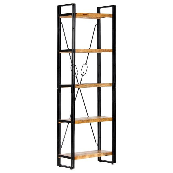 vidaXL Bücherregal 5 Fächer 60 x 30 x 180 cm Mango Massivholz, 286582