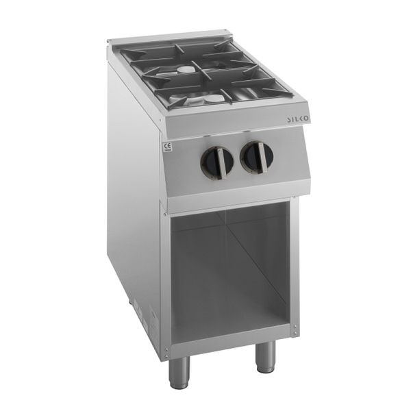 KBS Gas-Herd 2 Brenner je 6,0kW offener Unterbau, 10421401