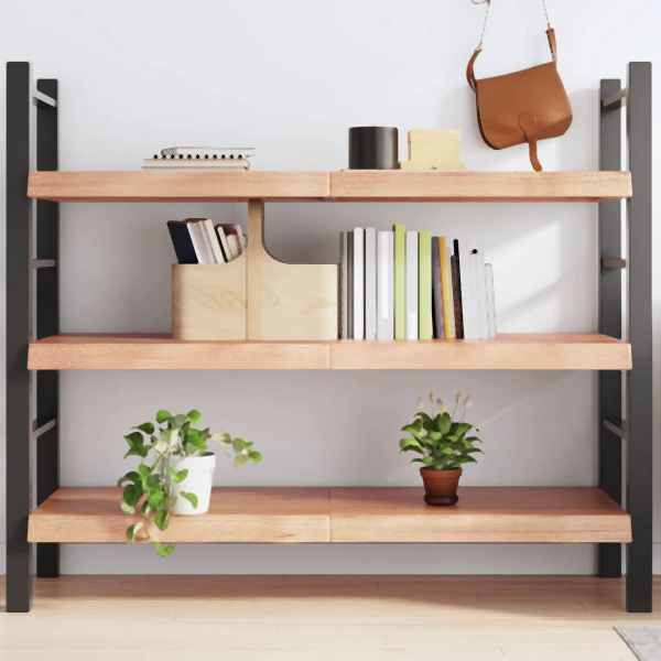 vidaXL Wandregal Hellbraun 140x50x(2-6) cm Massivholz Eiche Behandelt, 363705
