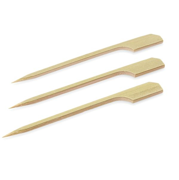 WAS Picker Set Fähnchen, 12 cm, Bambus, VE: 100 Stück, 1883120, 4044925095990