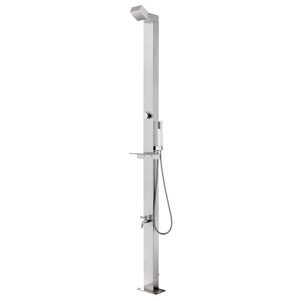 vidaXL Gartendusche 220 cm Edelstahl, 315939