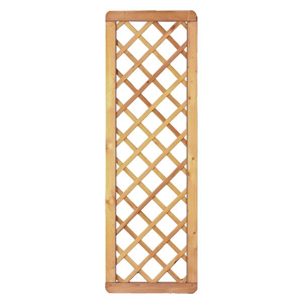 T&J Avantgarde-Serie Diagonal-Rankgitter, 60 x 180 cm, MW 10 x 10, kdi-grün, Rahmen 45/68 mm, Gitter geklammert, 23943