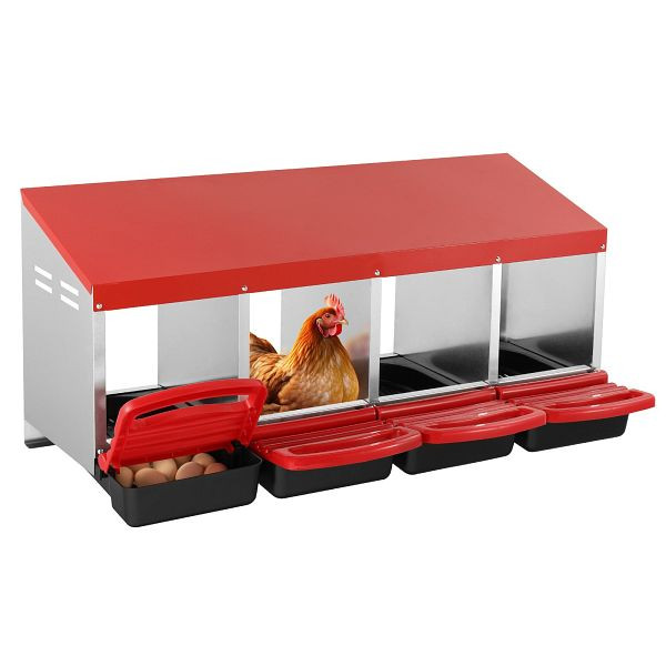 VEVOR Legenest Hühner 4 Abteile Hühnernest mit Belüftungslöchern 1060x525x475mm, JSCDX1530INCI7BMTV0