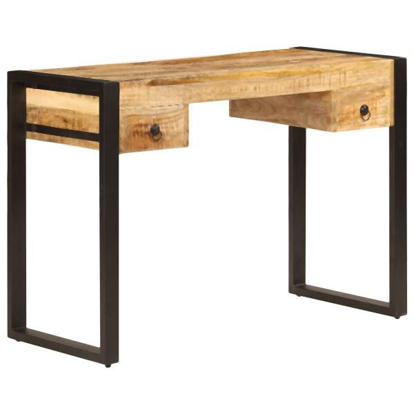 vidaXL Schreibtisch mit 2 Schubladen 110 x 50 x 77 cm Mangoholz Massiv, 247400