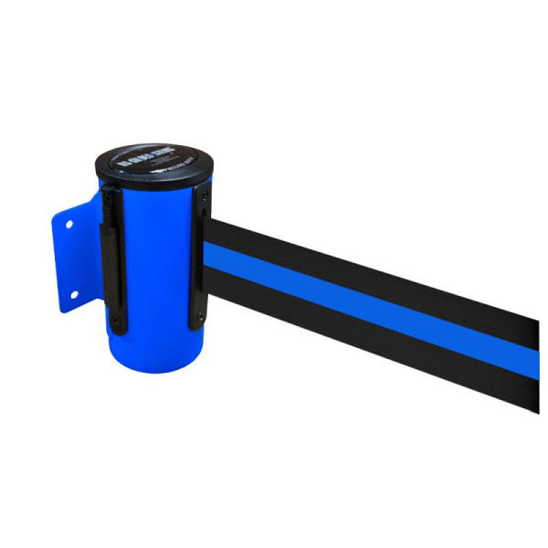 Stein HGS Wandgurtkassette -P-Line Future-, blau, schwarz/blau/schwarz waagerecht (gestreift), mit Gurtendstück (Standard), 12850b-0702