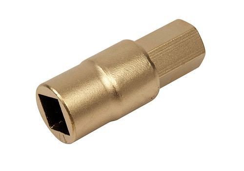 Krause Schraubendreher-Einsatz, mit 6-kant Stift 1/2" x 6 mm, Sonderbronze, funkenfrei, für Ex-Zonen, 264965