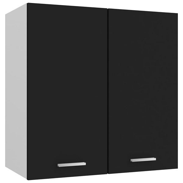 vidaXL Hängeschrank Schwarz 60x31x60 cm Holzwerkstoff, 801269