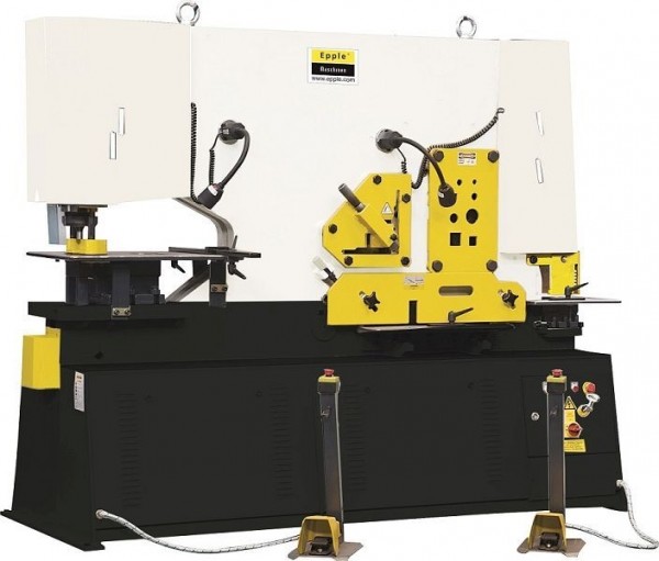 Epple Kombinierte Hydraulische Profilstahlschere E-HPS 175 PREMIUM-Line mit 175 Tonnen Stanzkraft mit 5 Bearbeitungsstationen, 353 0175