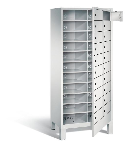 C+P Wäsche-Sammelschrank Evolo, H1850xB810xT500mm, Farbe: Lichtgrau, 48060-210 S10000