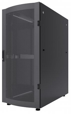 INTELLINET 19" Serverschrank, 36 HE, 1728 (H) x 600 (B) x 1200 (T) mm, Schutzklasse IP20, Flatpack, schwarz, 713696