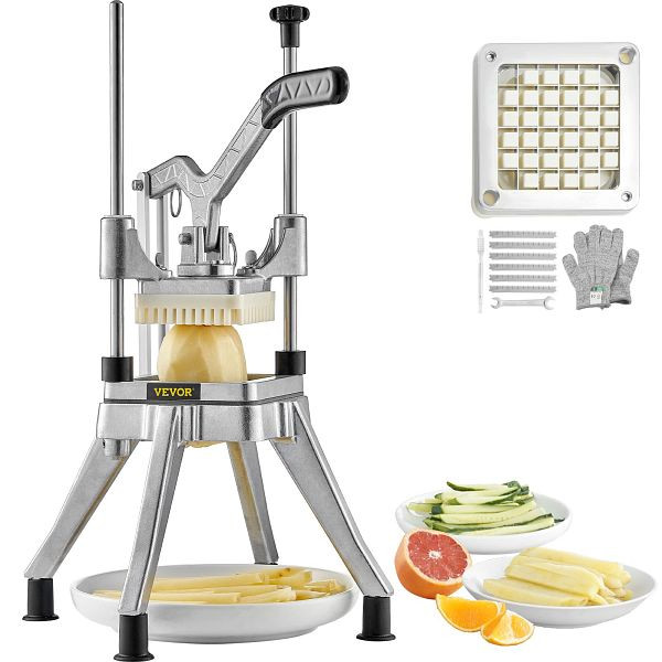 VEVOR Gemüseschneider, multifunktional, zum Schneiden von Gemüse und Obst, einschließlich Gurken, Kartoffeln, Zwiebeln (1/2 Zoll), G212INCH420J23BAAV0