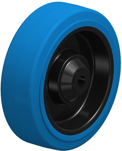 Blickle POEV 125/10KD-SB Rad aus Elastik-Vollgummi, Blau, 856400