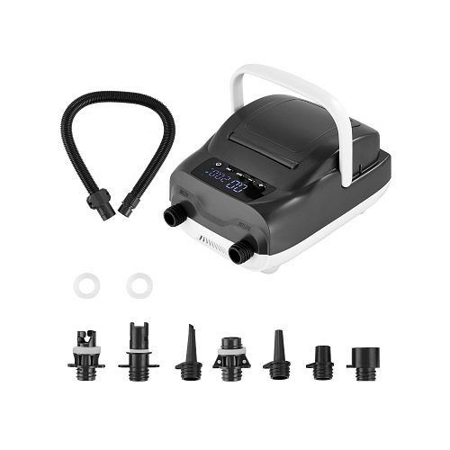 VEVOR zweistufige elektrische SUP-Pumpe (20 PSI) mit Auto-Abschaltung & 12V DC, für Paddleboards, Zelte, Matratzen, JBDDQB20PSICP3PYSV9