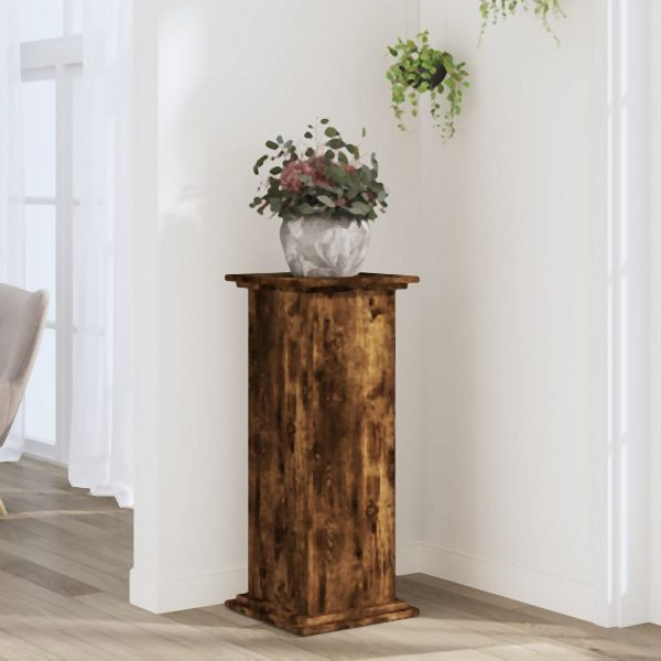 vidaXL Pflanzenständer Räuchereiche 33x33x80 cm Holzwerkstoff, 852973
