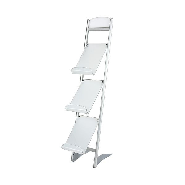 VKF Renzel Prospektständer „Alice II”, satiniert / silber eloxiert, 50.0089.29