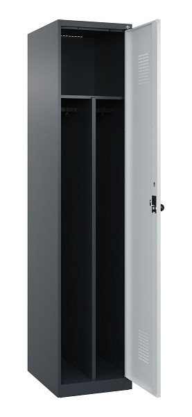 C+P Spind Evolo PLUS, 1 Abteil, 1850x400x500mm, 7016/7035, Verschluss Drehriegel, 049000-12F S10017