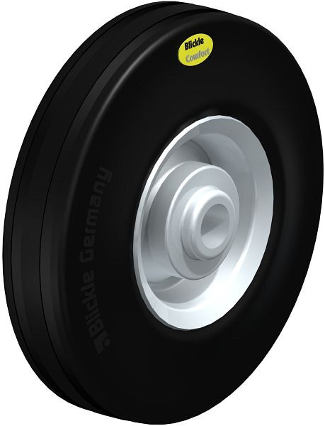 Blickle RD 140/15R Rad aus Zweikomponenten-Vollgummi, Schwarz, 3004