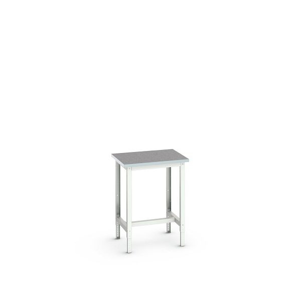 bott verso Werkbank (Linoleum-Platte) mit Querstrebenset, BxTxH: 700 x 600 x 780 - 930 mm, 16921501.16