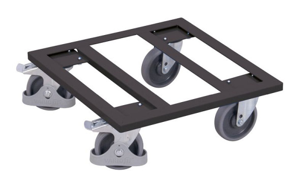 VARIOfit Kistenroller, Außenmaße: 500 x 500 x 170 mm, RAL 7016 anthrazitgrau, sw-500.010/AG