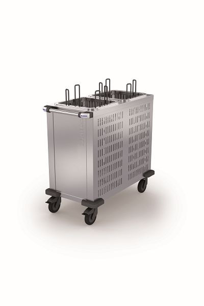 B.PRO TS-K2 18-33 Tellerspender mit Kühlschlitzen aus rostfreiem Edelstahl, 573777