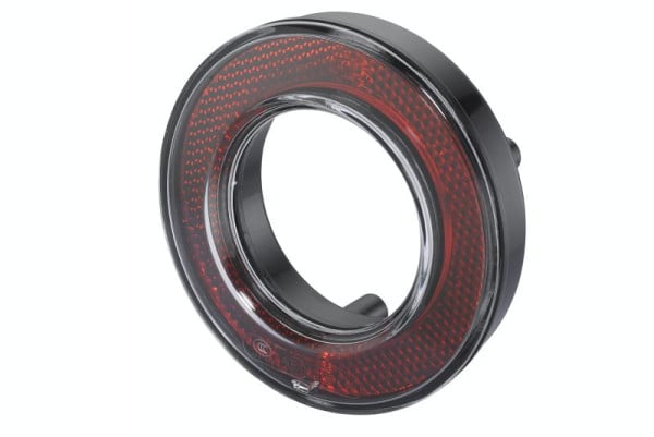 HELLA Rückstrahler - Lichtscheibenfarbe: rot - Ringform - Einbau/Schraubanschluss - für waagerechte Befestigung - hinten links/hinten rechts, 8RA 008 405-001