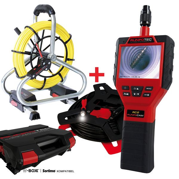 Runpotec RUNPOCAM RC2 Multifunktionskamera - 50 m mit Profi Set - 50 m, 11140