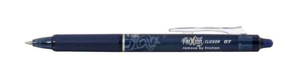 PILOT Tintenroller FriXion Clicker - 0,4 mm, blau/schwarz, radierbar, BLRT-FR7-BB