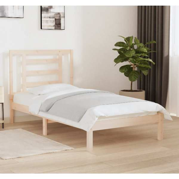 vidaXL Massivholzbett Kiefer 90x190 cm, 3104313, 8720287030638