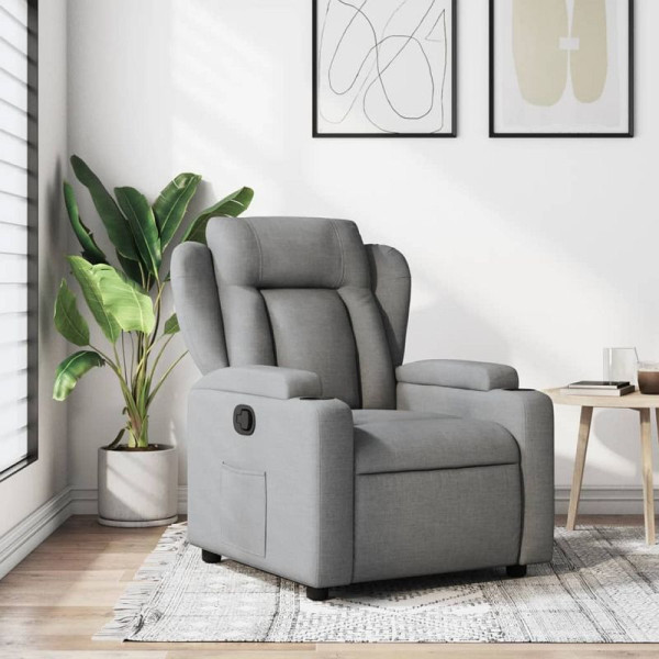 vidaXL Relaxsessel Hellgrau Stoff, 3205564, 8721012180529