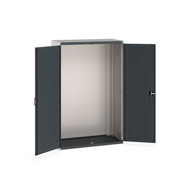bott cubio Flügeltürschrank, BxTxH: 1300x650x2000mm, RAL 7035/7016, Anthrazitgrau, 40022019.19V