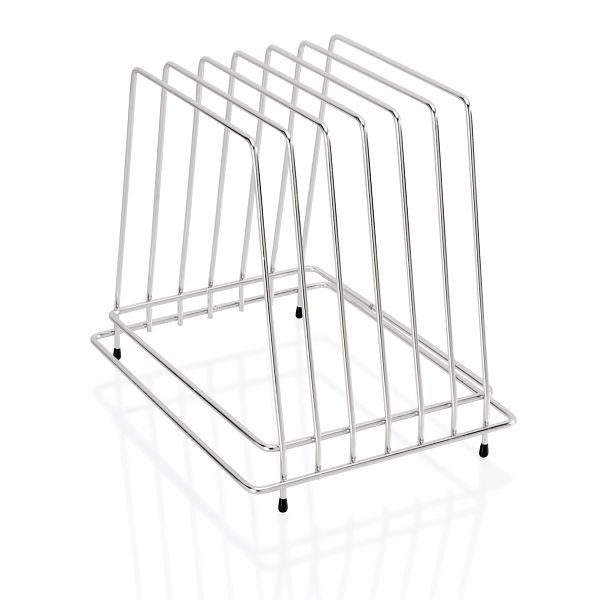 WAS Schneidbretthalter für sechs Schneidbretter, 29,5 x 23,5 x 27,5 cm, Chromnickelstahl, 1830006