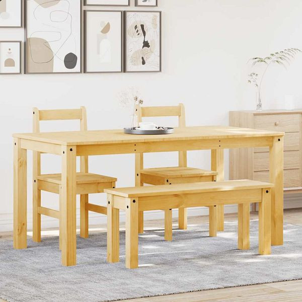 vidaXL 4-tlg. Essgruppe Panama Massivholz Kiefer, 3345176