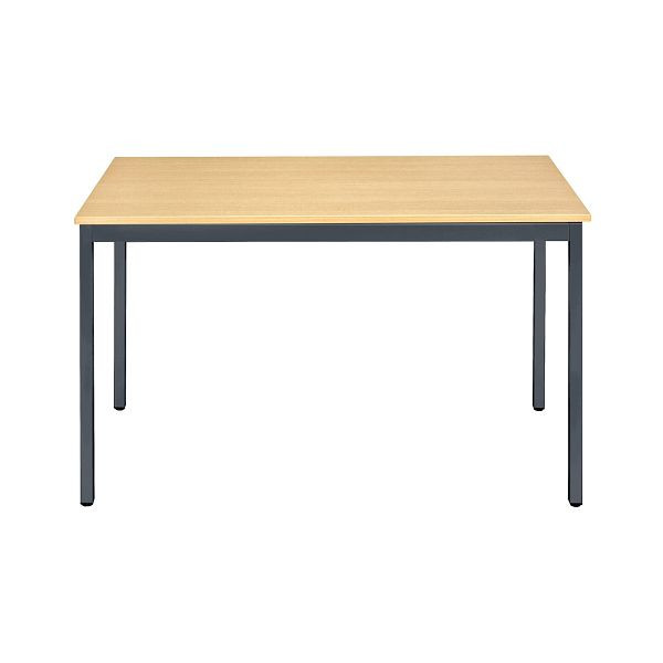 Bisley Mehrzwecktisch, Breite 1400 mm, Tiefe 700 mm, 25mm Tischstärke, 334 anthrazitgrau x BC buche, MTC251407BC334