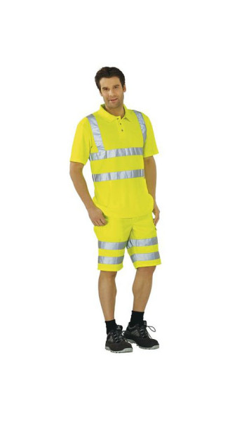 Planam Warnschutz Poloshirt, uni gelb, Größe M, 2092048