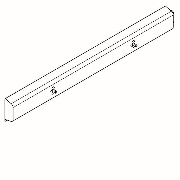 KWC Armatureneinheit, Edelstahl, Wandmontage, 2 Waschplätze, 1400 mm, Wasser rechts, 2030071778