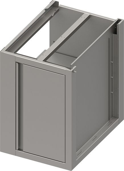 Stalgast Edelstahl Eckunterschrank Boxversion 2.0 mit Flügeltür, Teil 2/2 640 mm Anbautiefe, Sockelbau 860x640x660 mm, BX080658F
