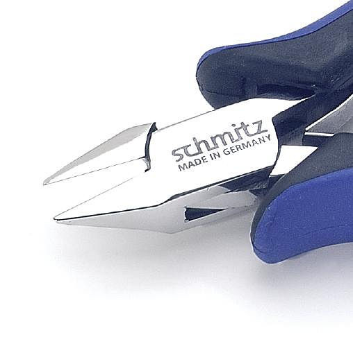 Schmitz Zangen Seitenschneider 140mm kräftiger, spitzer Kopf mit Auskehlung mit feiner Schneid-Wate, 3332HS22