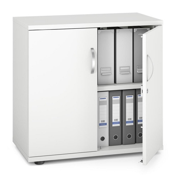 Deskin Flügeltürenschrank MULTI M pro, Dekor: Weiß, BxHxT: 800 x 780 x 420 mm, 252550