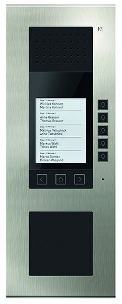 TCS Audio Aufputz Außenstation Serie ADX5 mit Display für bis zu 30 Wohneinheiten, ADA59010-0030