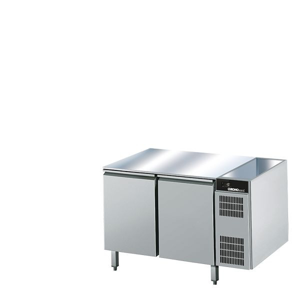 CHROMOnorm Bäckerei-Tiefkühltisch EN4060, 2 Türen, ohne Tischplatte (H 800mm), Zentralkühlung, CTKZK8246600